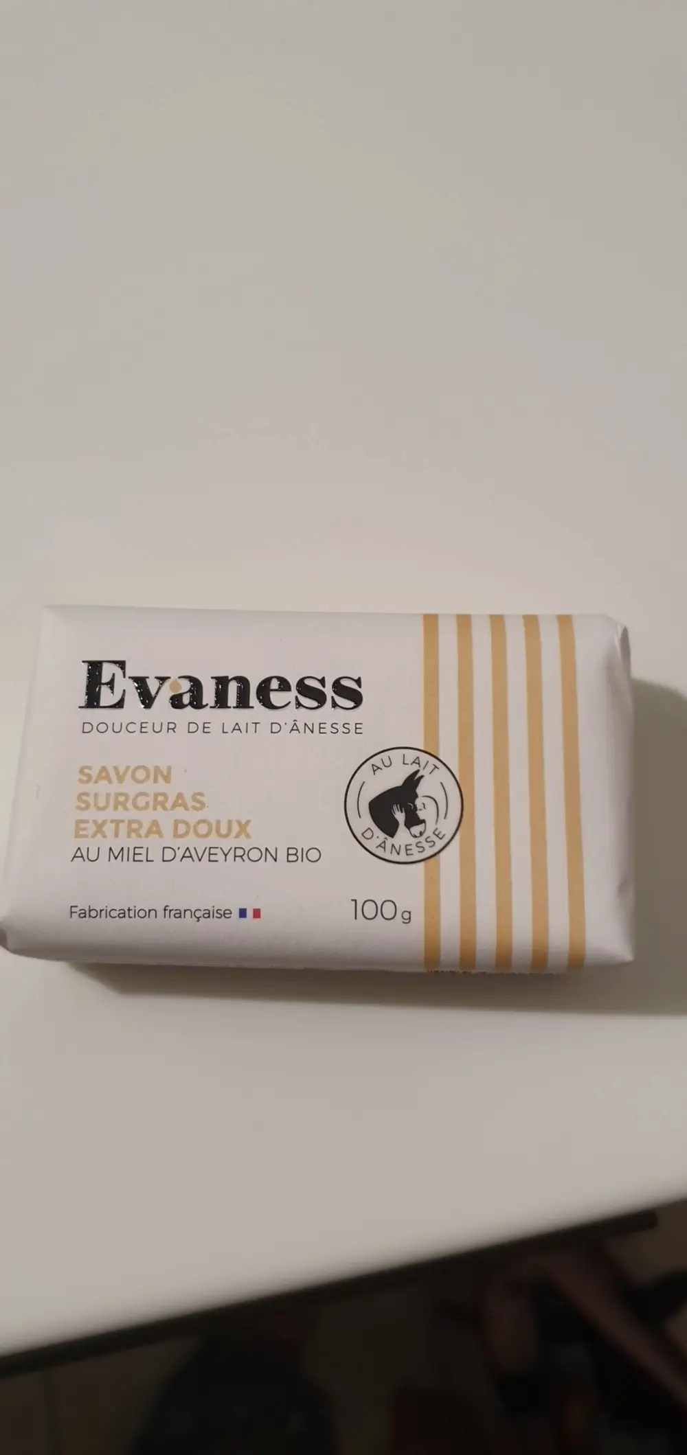 EVANESS - Douceur de lait d'ânesse - Savon surgras extra doux
