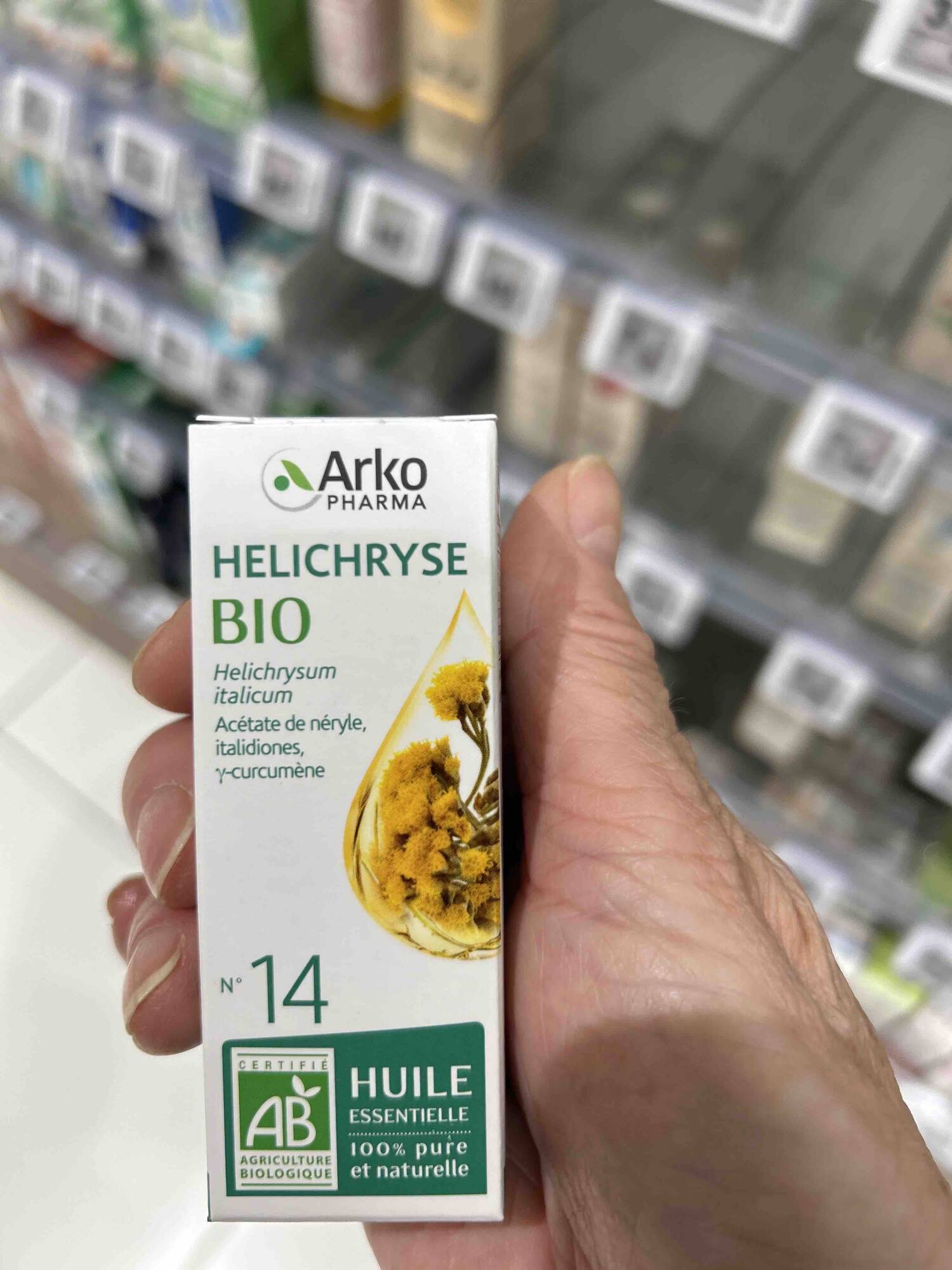 ARKOPHARMA - Helichryse bio - Huile essentielle 100% pure et naturelle