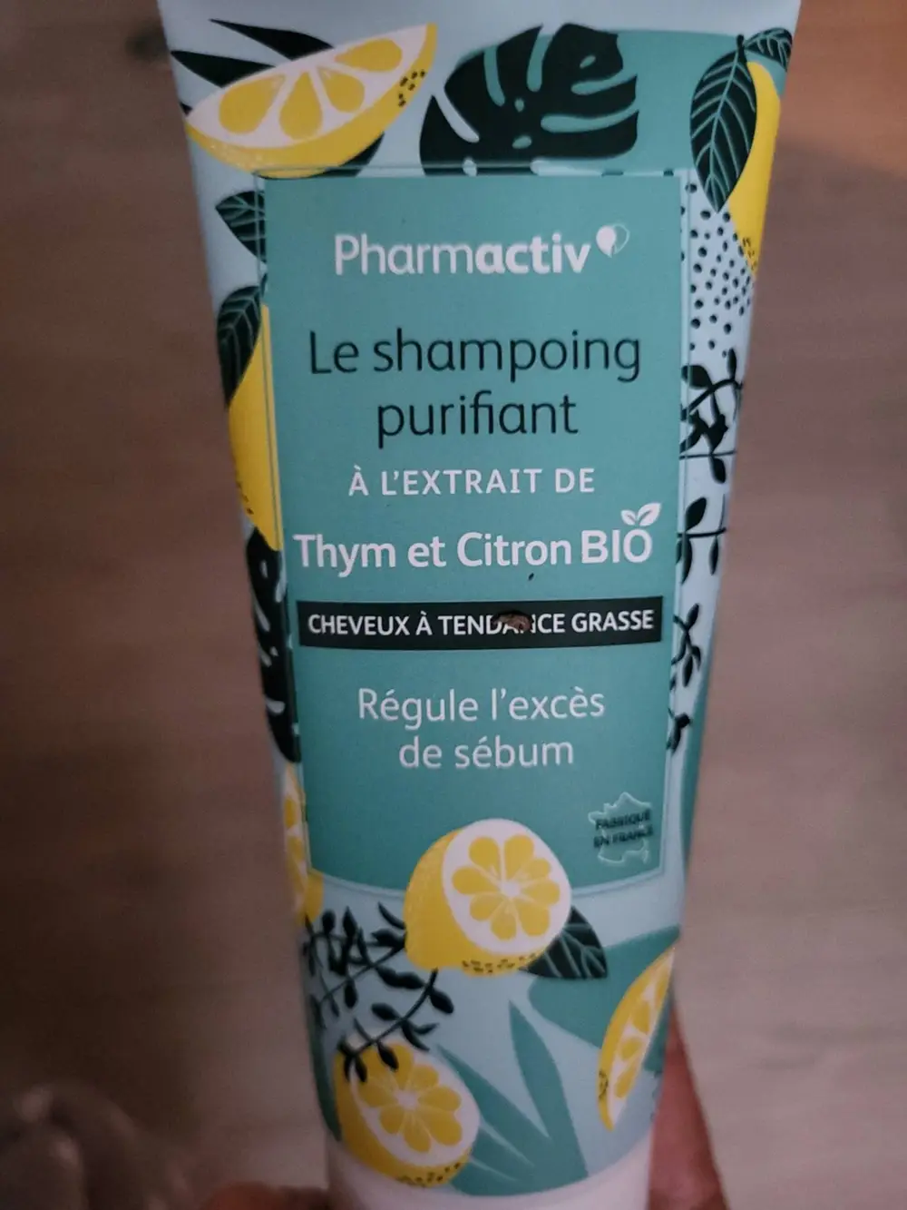 PHARMACTIV - Le Shampoing purifiant thym et citron bio