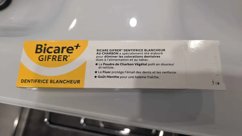GIFRER - Bicare+ - Dentifrice blancheur