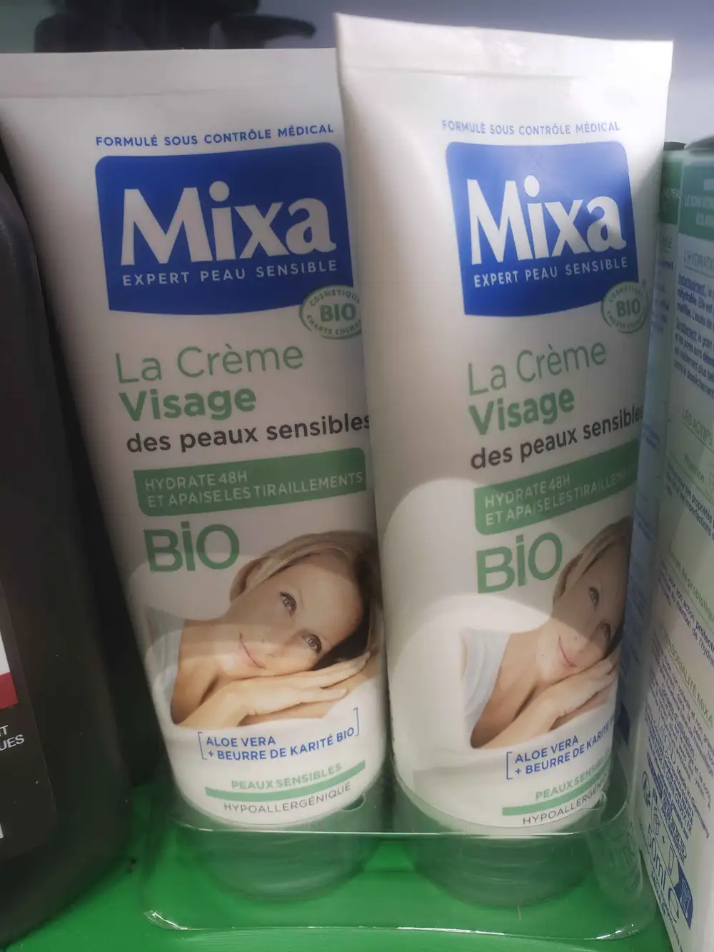 MIXA - La crème visage bio des peaux sensibles