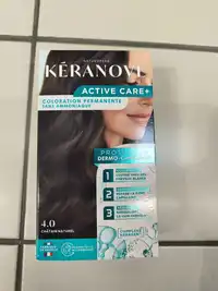 KÉRANOVE - Active care+ - Coloration permanente 4.0 châtain naturel