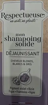 RESPECTUEUSE - Déjaunissant - Mon shampooing solide