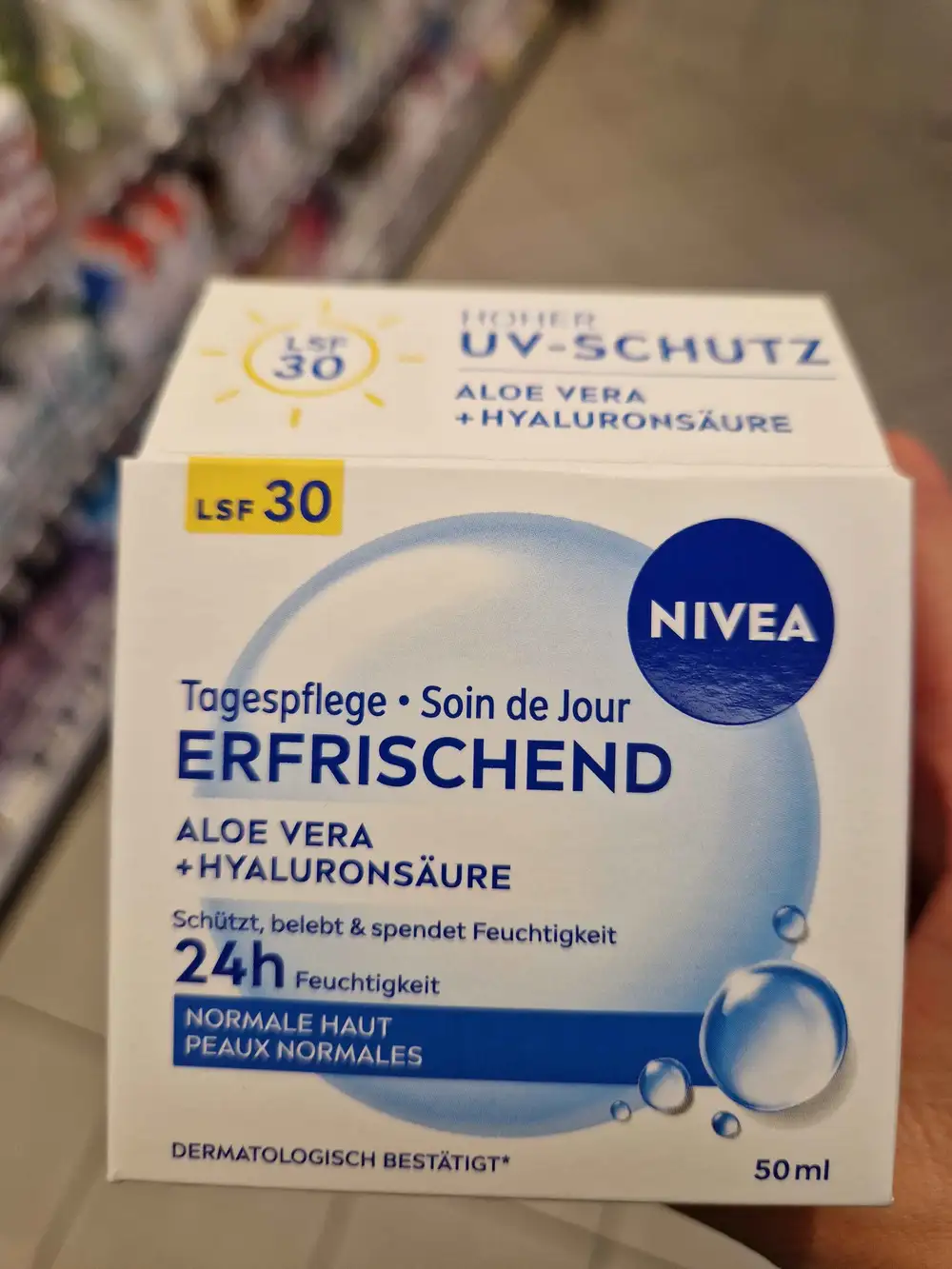 NIVEA - Erfrischend - Soin de jour Aloe Vera LSF30