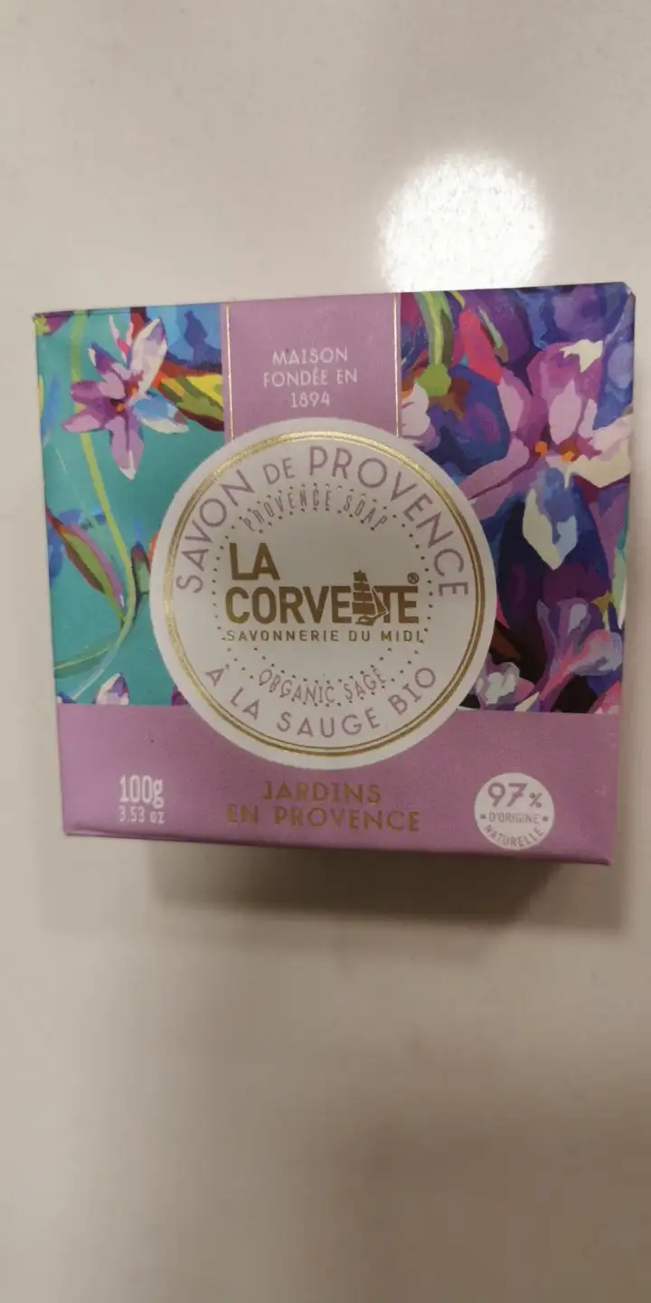 LA CORVETTE SAVONNERIE DU MIDI - Savon de Provence à la sauge bio