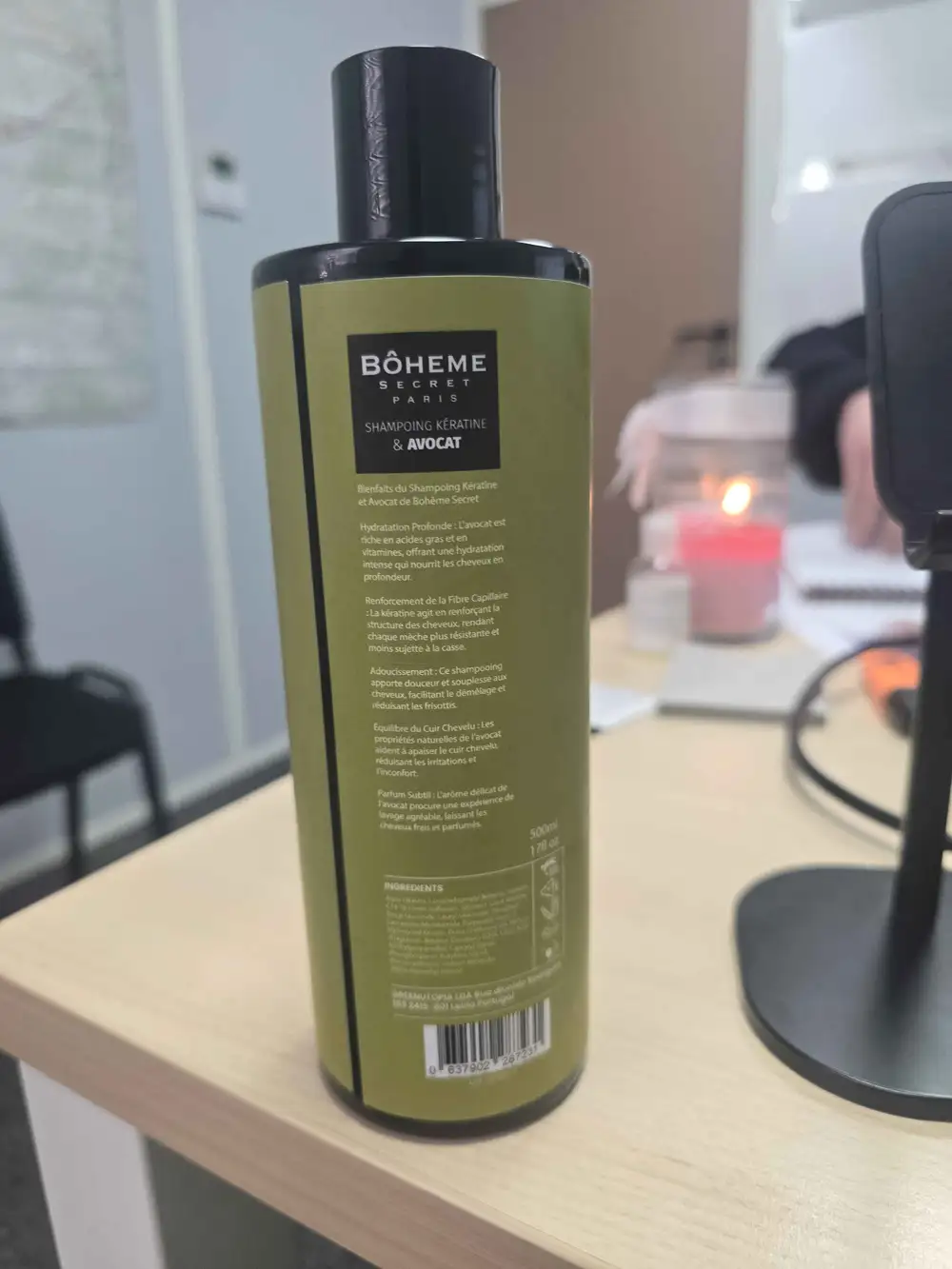 BÔHEME SECRET PARIS - Shampooing kératine & avocat