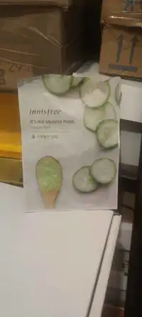 INNISFREE - It's real squeeze mask cucumber