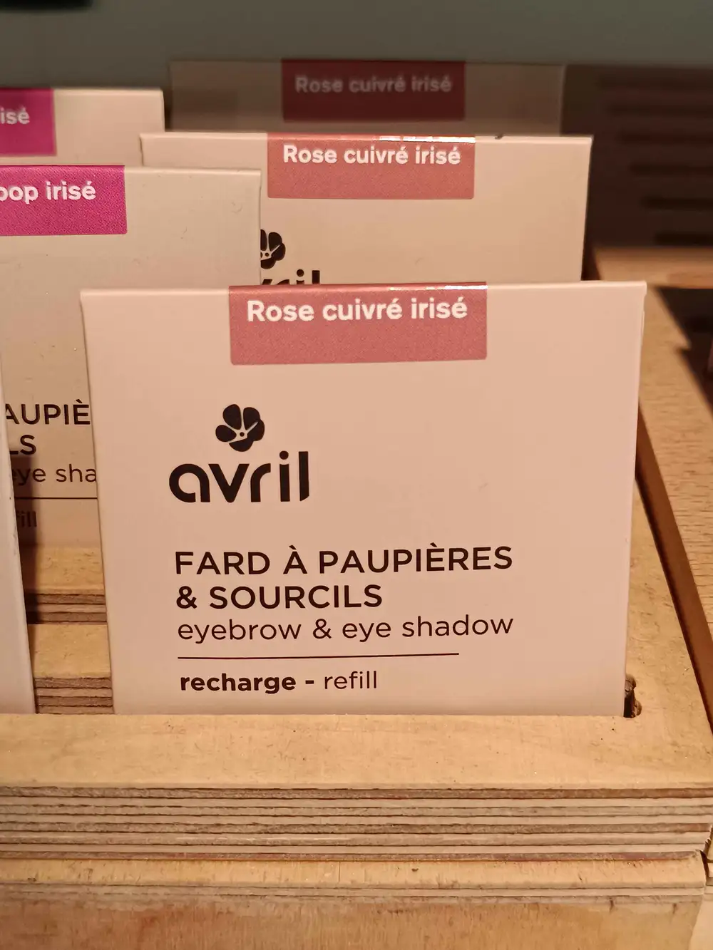 AVRIL - Fard à paupières & sourcils rose cuivré irisé