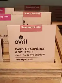 AVRIL - Fard à paupières & sourcils rose cuivré irisé