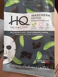 HQ - Masque détoxifiant aloe vera + carbone vegetale