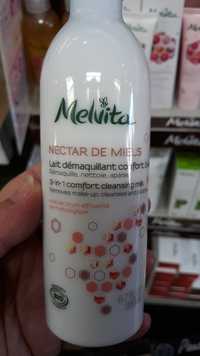 MELVITA - Nectar de miels - Lait démaquillant confort 3 en 1