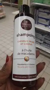 HUMAN BEAUTY - Shampoing à l'huile de macadamia - Cheveux frisés et crépus
