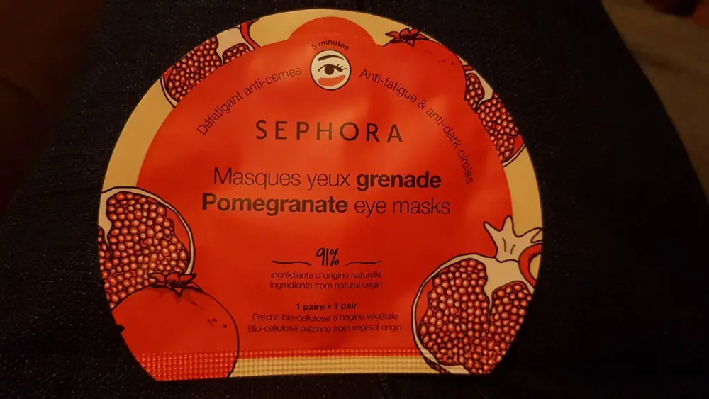 SEPHORA - Masques yeux grenade