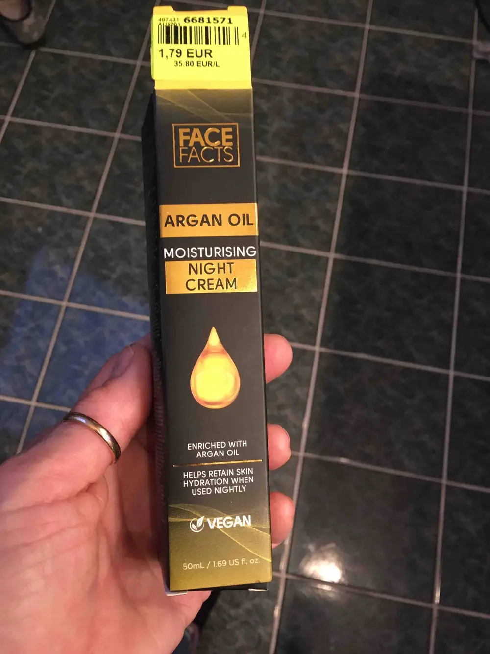 FACE FACTS - Argan oil - Moisturising night cream