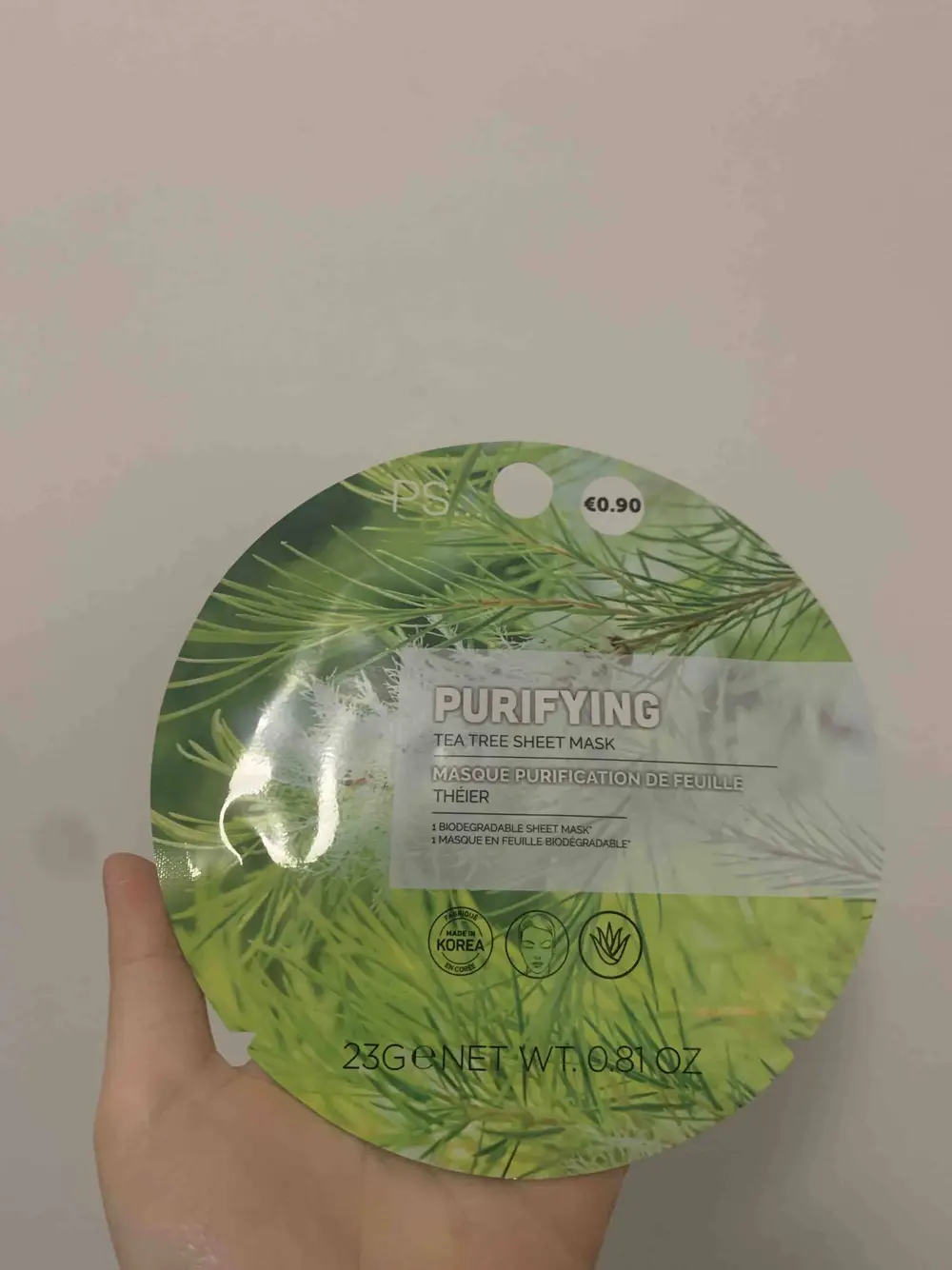 PRIMARK - PS... Purifying - Tea tree sheet mask