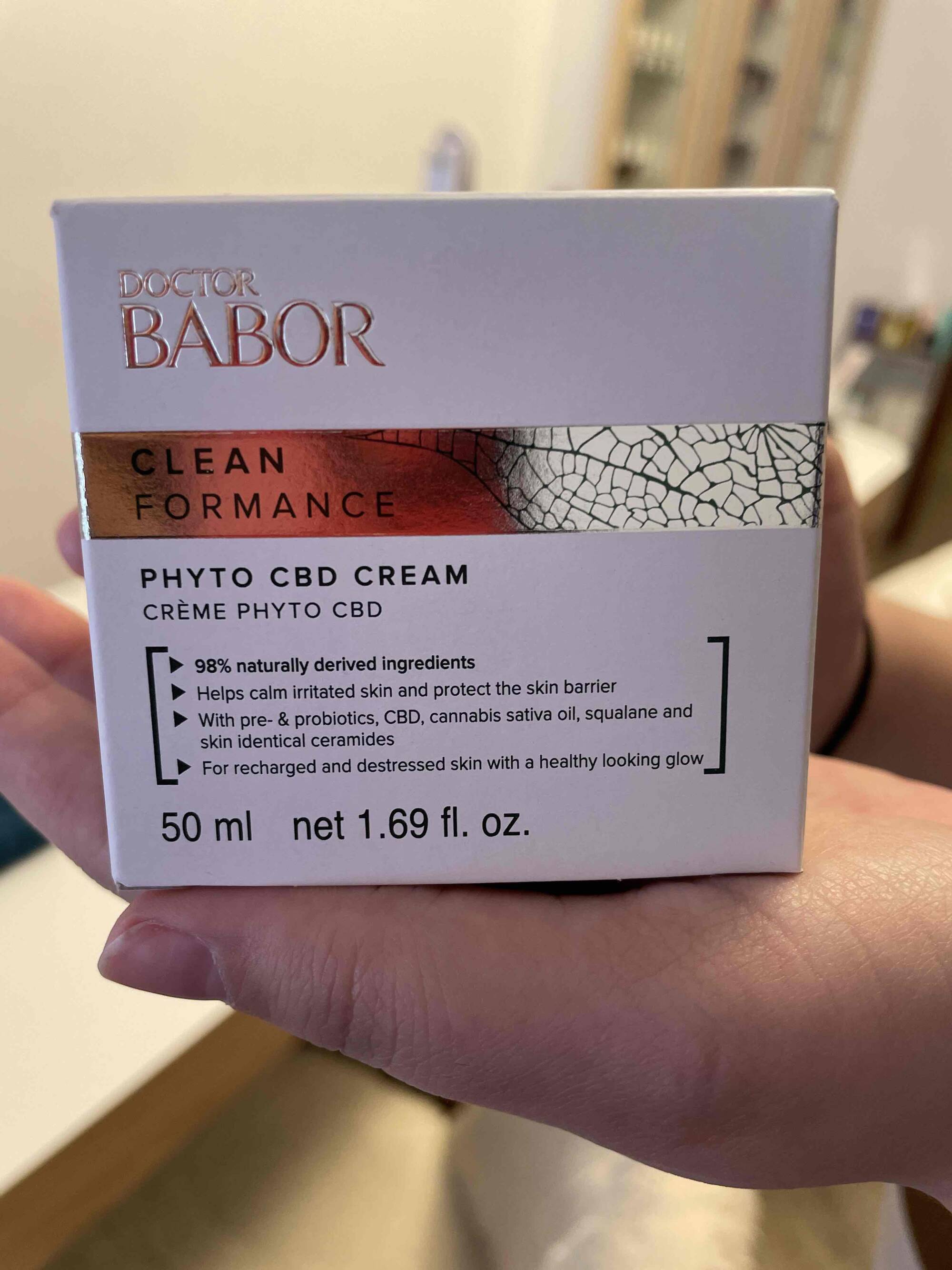 DOCTOR BABOR - Clean formance - Crème phyto cbd