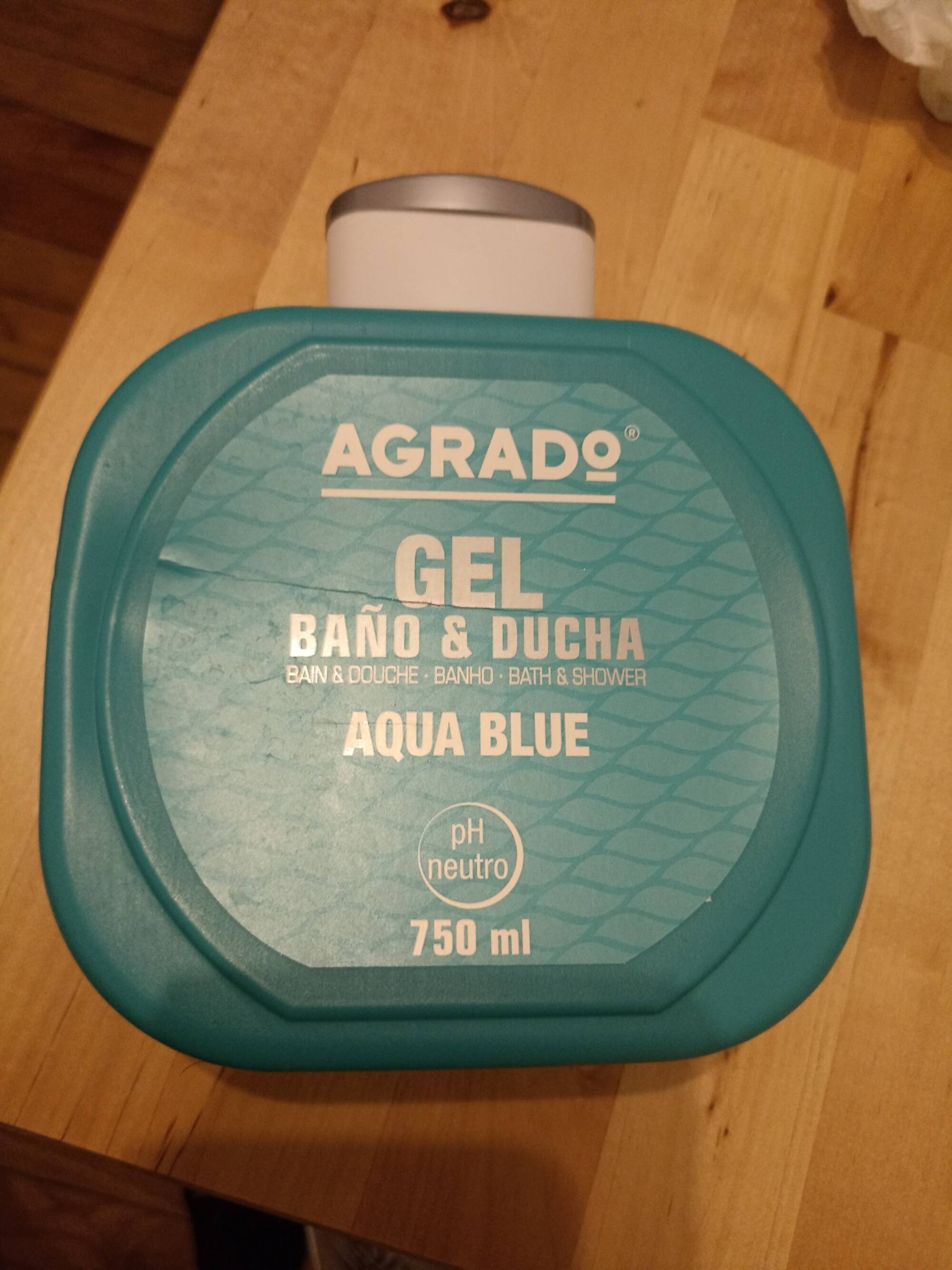 AGRADO - Aqua blue - Gel bain & douche
