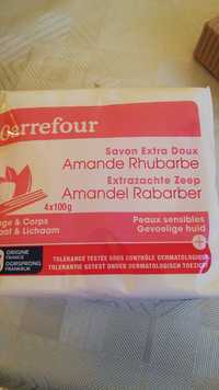 CARREFOUR - Amande rhubarbe - Savon extra doux