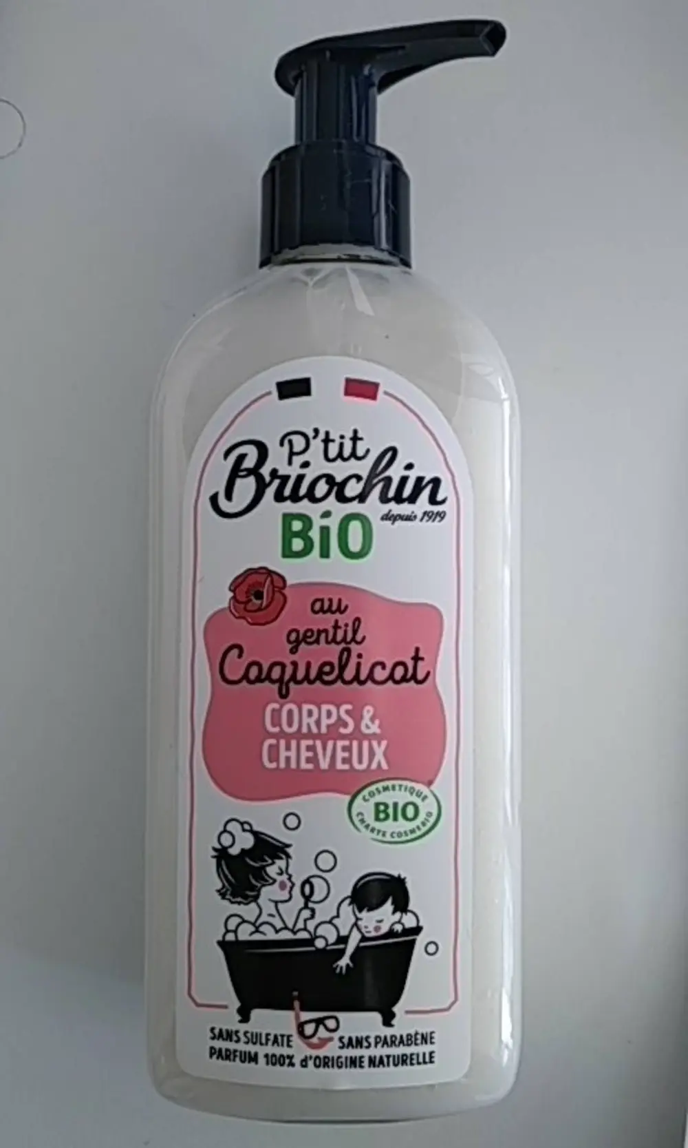 P'TI BRIOCHIN - Bio au gentil coquelicot - Gel lavant 2 en 1