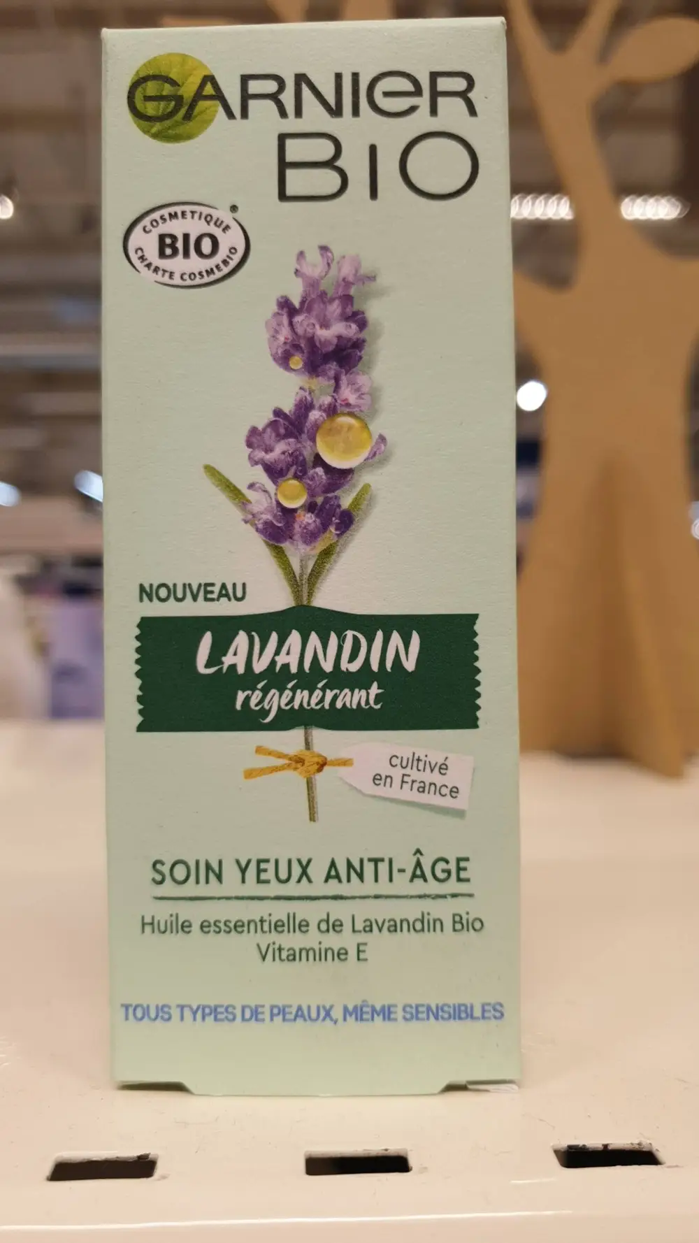 GARNIER - Lavandin régénérant Bio - Soin yeux anti-âge