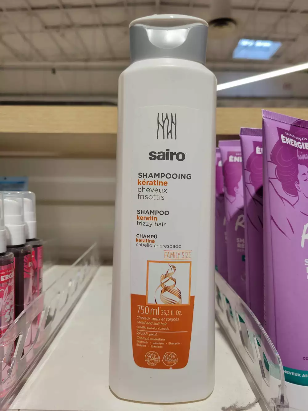 SAIRO - Shampooing kératine cheveux frisottis