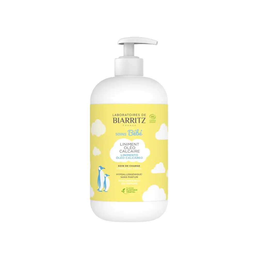 LABORATOIRES DE BIARRITZ - LINIMENT OLÉO-CALCAIRE CERTIFIÉ BIO - 500 ML