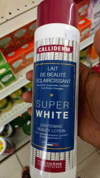 CALLIDERM - Super white - Lait de beauté éclaircissant