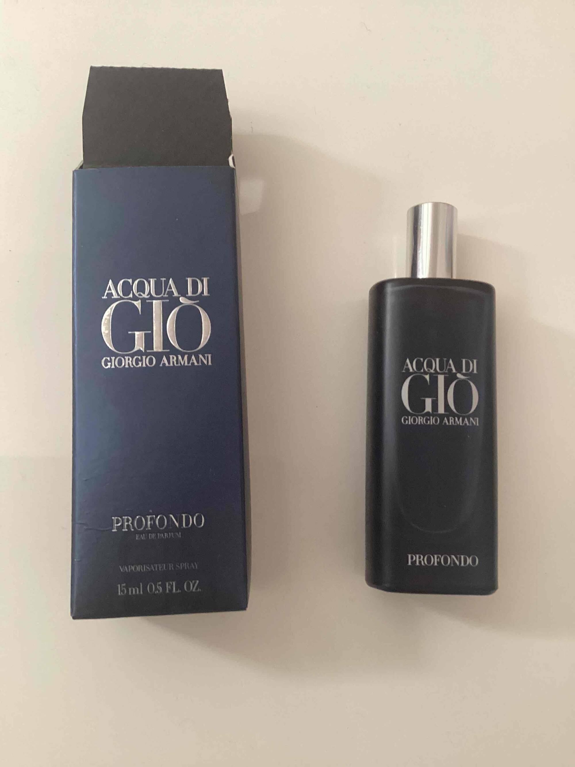 GIORGIO ARMANI - Acqua di gio - Profondo eau de parfum 
