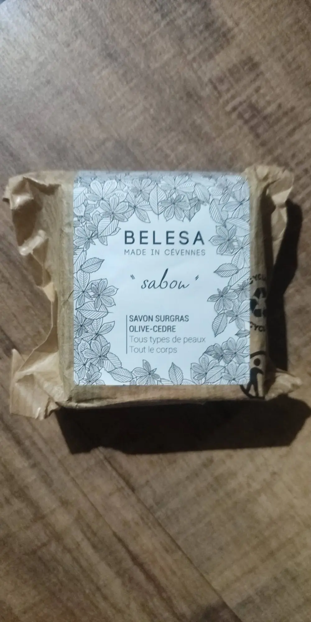 BELESA - Sabon - Savon surgras olive-cedre