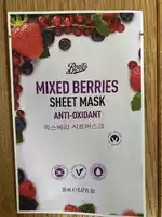 BOOTS - Mixed berries sheet mask anti-oxidant