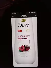 DOVE - Revitalizante - Cherry & chia milk body wash