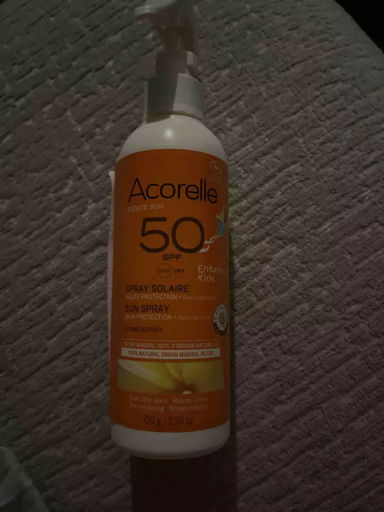 ACORELLE - Nature sun - Spray solaire enfants