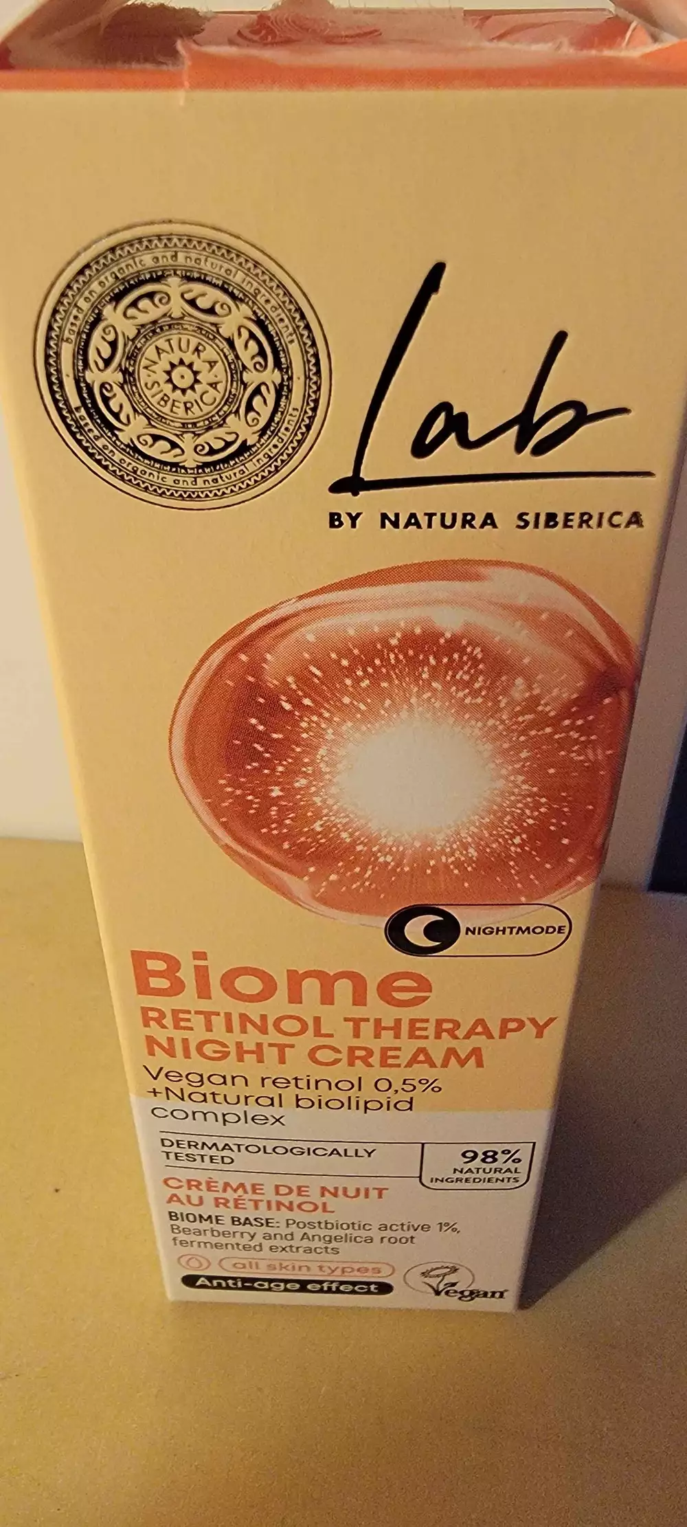 NATURA SIBERICA - Lab biome - Crème de nuit au rétinol