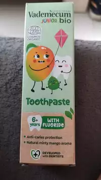 VADEMECUM - Toothpaste junior bio with fluoride