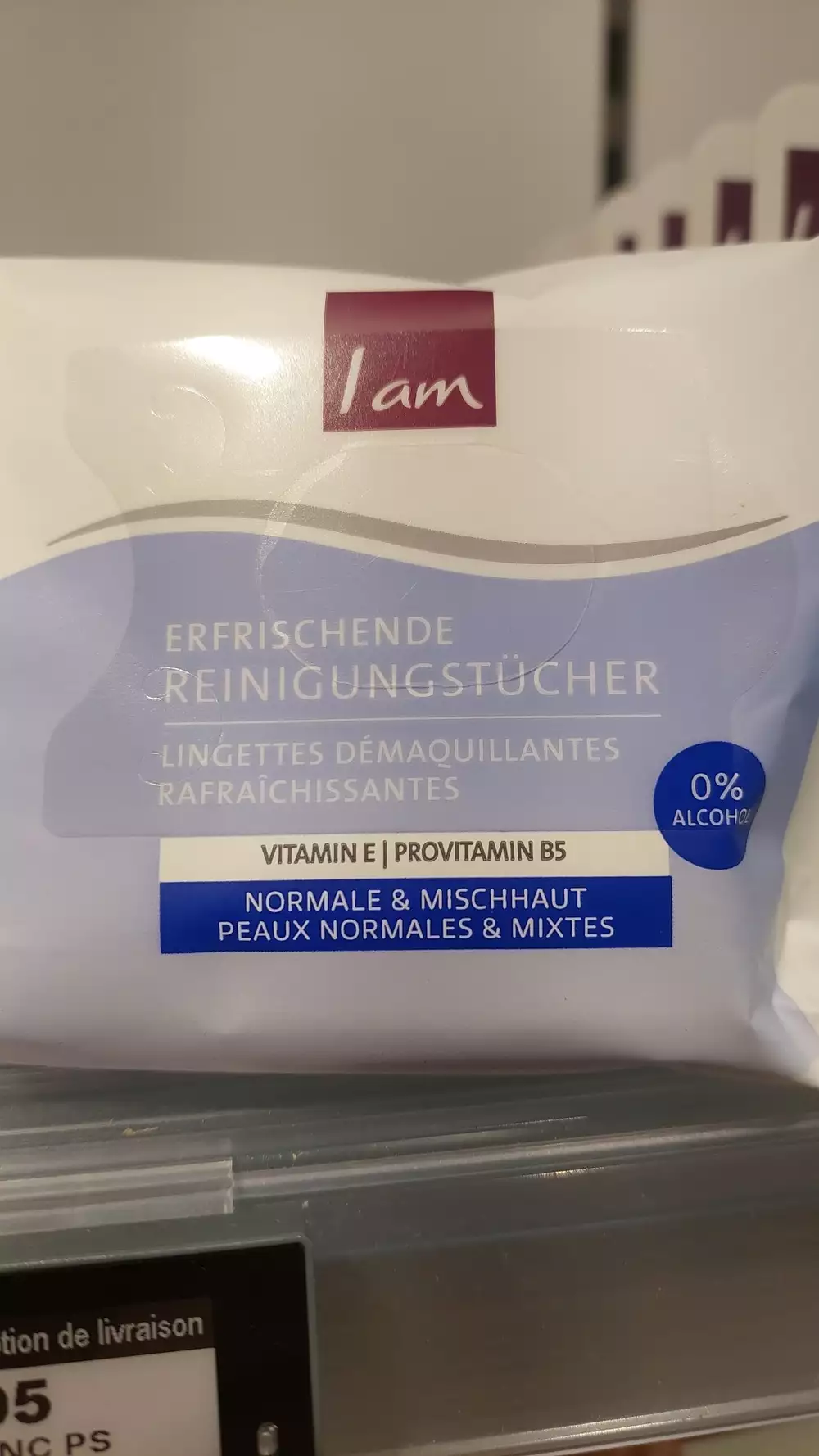 I AM - Lingettes démaquillantes rafraîchissantes