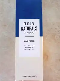DEAD SEA NATURALS BY AHAVA - Mineral-infused softening & hydrating cream - Hand cream