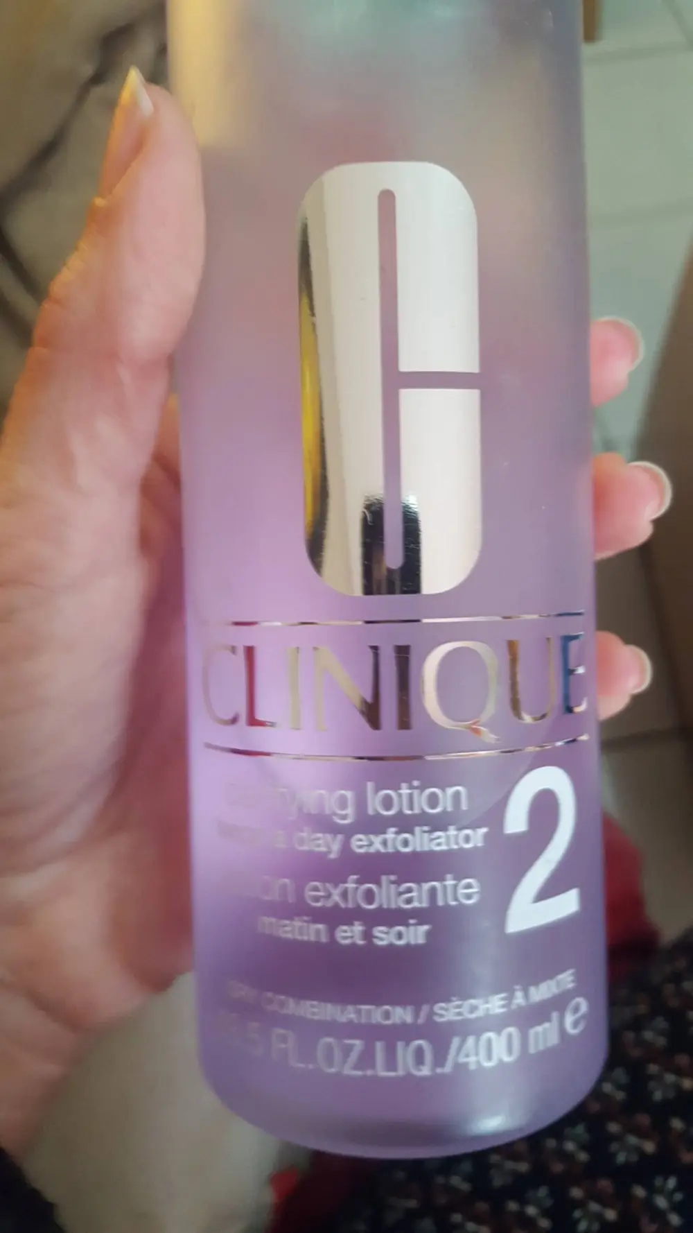 CLINIQUE - Lotion exfoliante 2 peaux sèches à mixtes