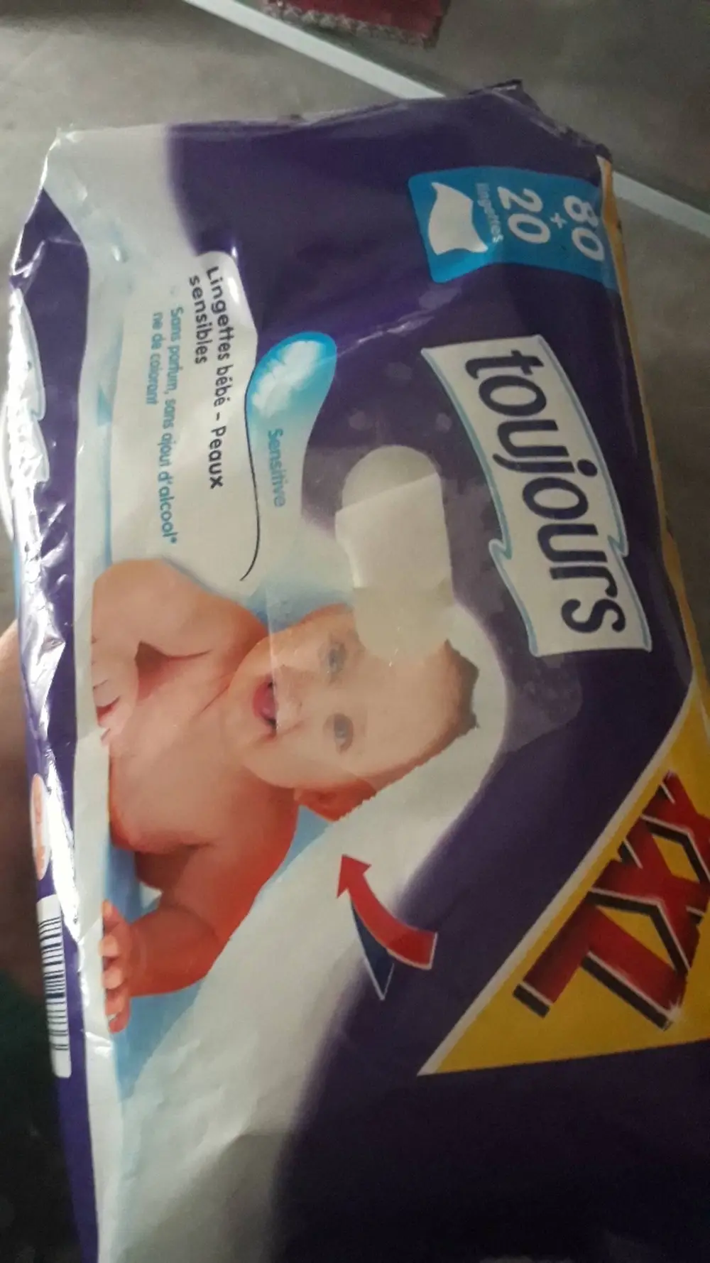 TOUJOURS - Lingettes bébé - Peaux sensibles - XXL