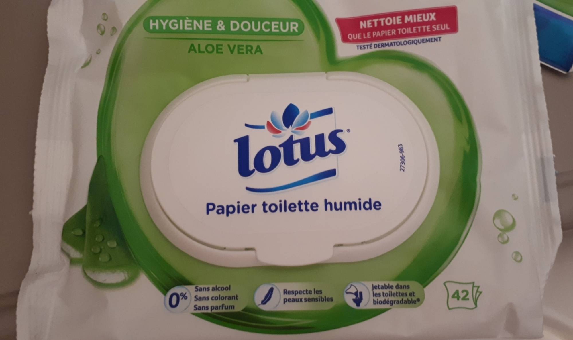 LOTUS - Aloe douceur - Papier toilette humide