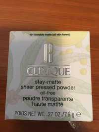 CLINIQUE - Poudre transparente haute matité