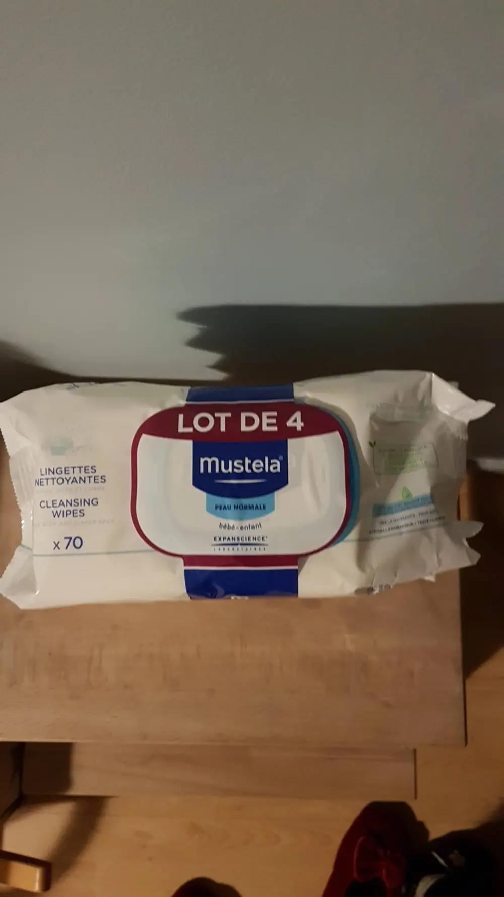 MUSTELA - Bébé et Enfant - Lingettes nettoyantes x70