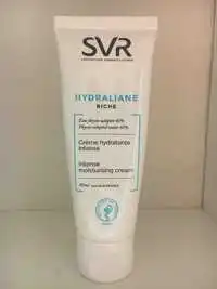 SVR - Hydraliane riche - Crème hydratante intense