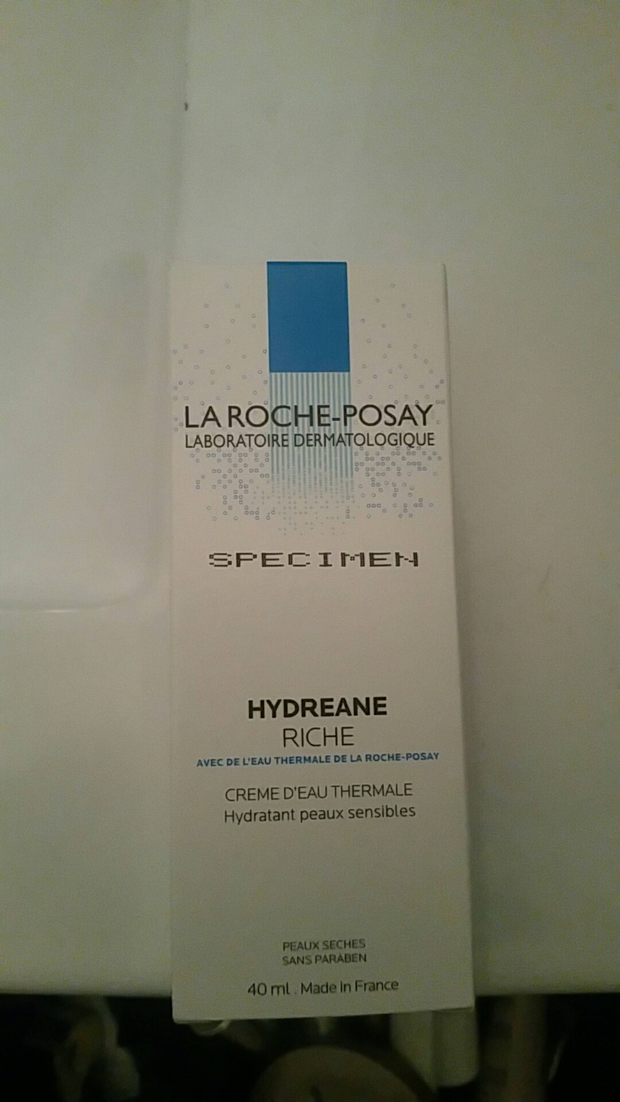 LA ROCHE-POSAY - Hydreane riche - Crème d'eau thermale 