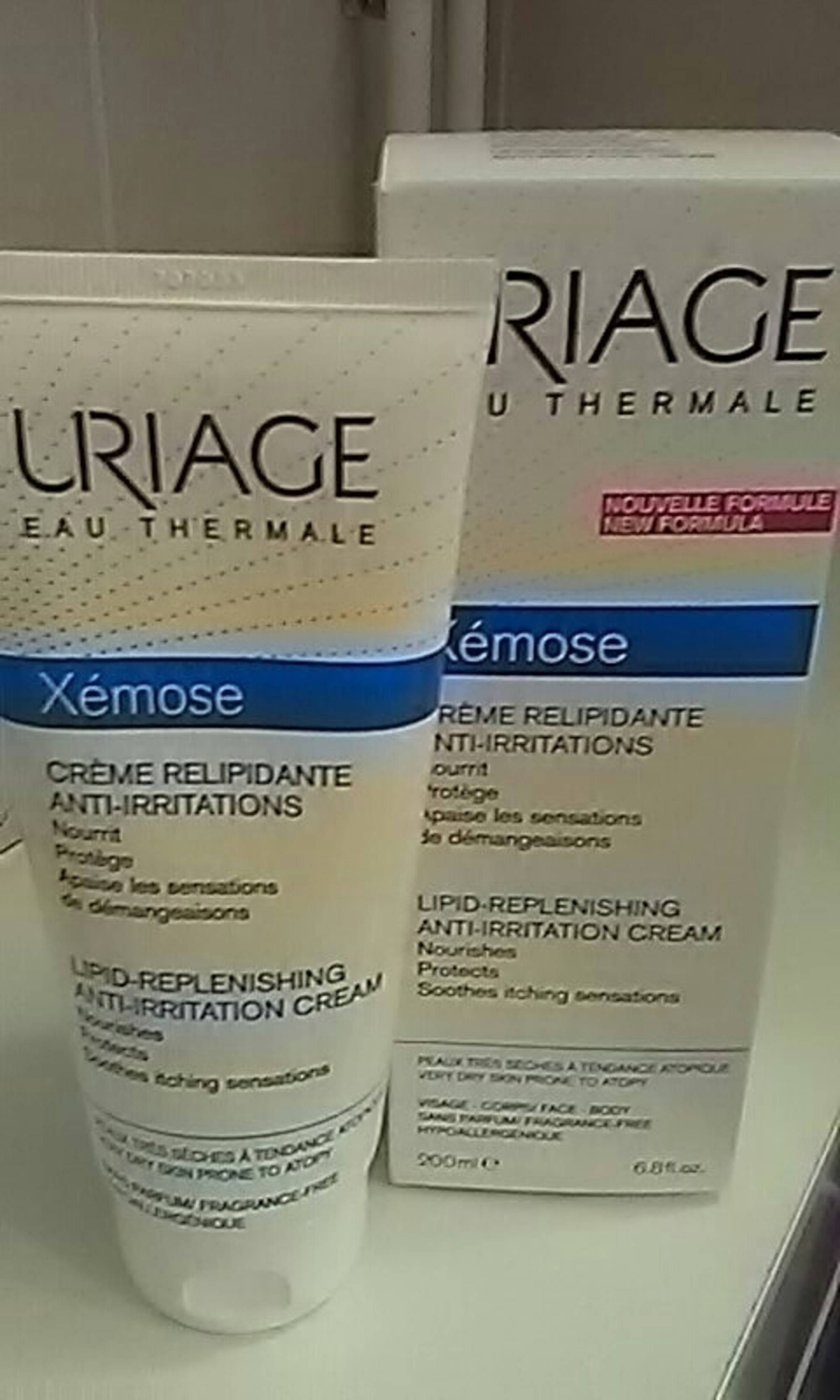 URIAGE - Xémose - Crème relipidante anti-irritations
