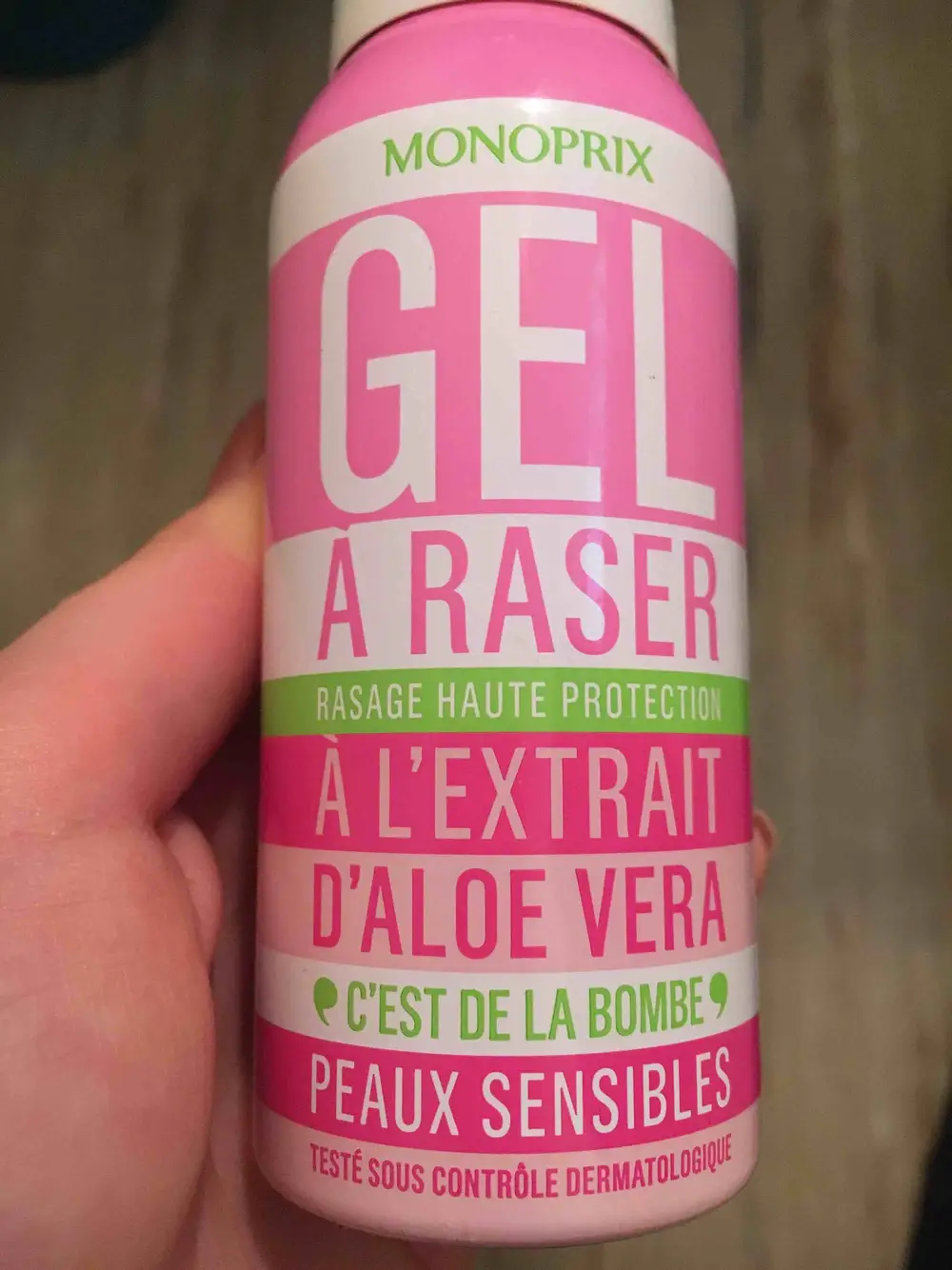 MONOPRIX - C'est de la bombe - Gel à raser extrait d'aloe vera