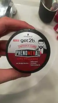 SCHWARZKOPF - Got2b phenomenal - Cire brillance cheveux & barbe