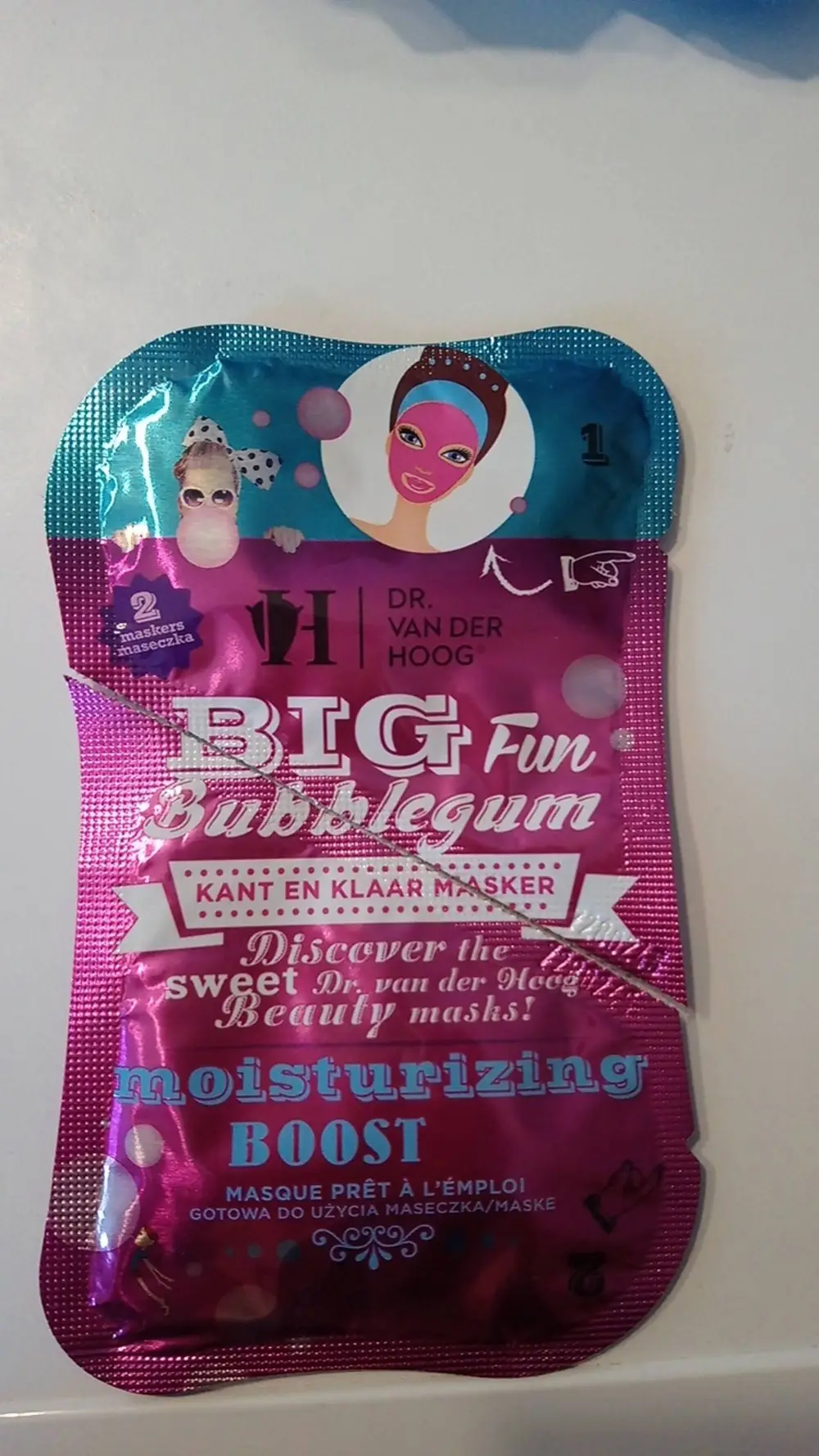 DR VAN DER HOOG - Big fun bubblegum - Masque prêt à l'emploi