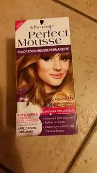 SCHWARZKOPF - Perfect mousse - Coloration mousse permanente 850 blond doré