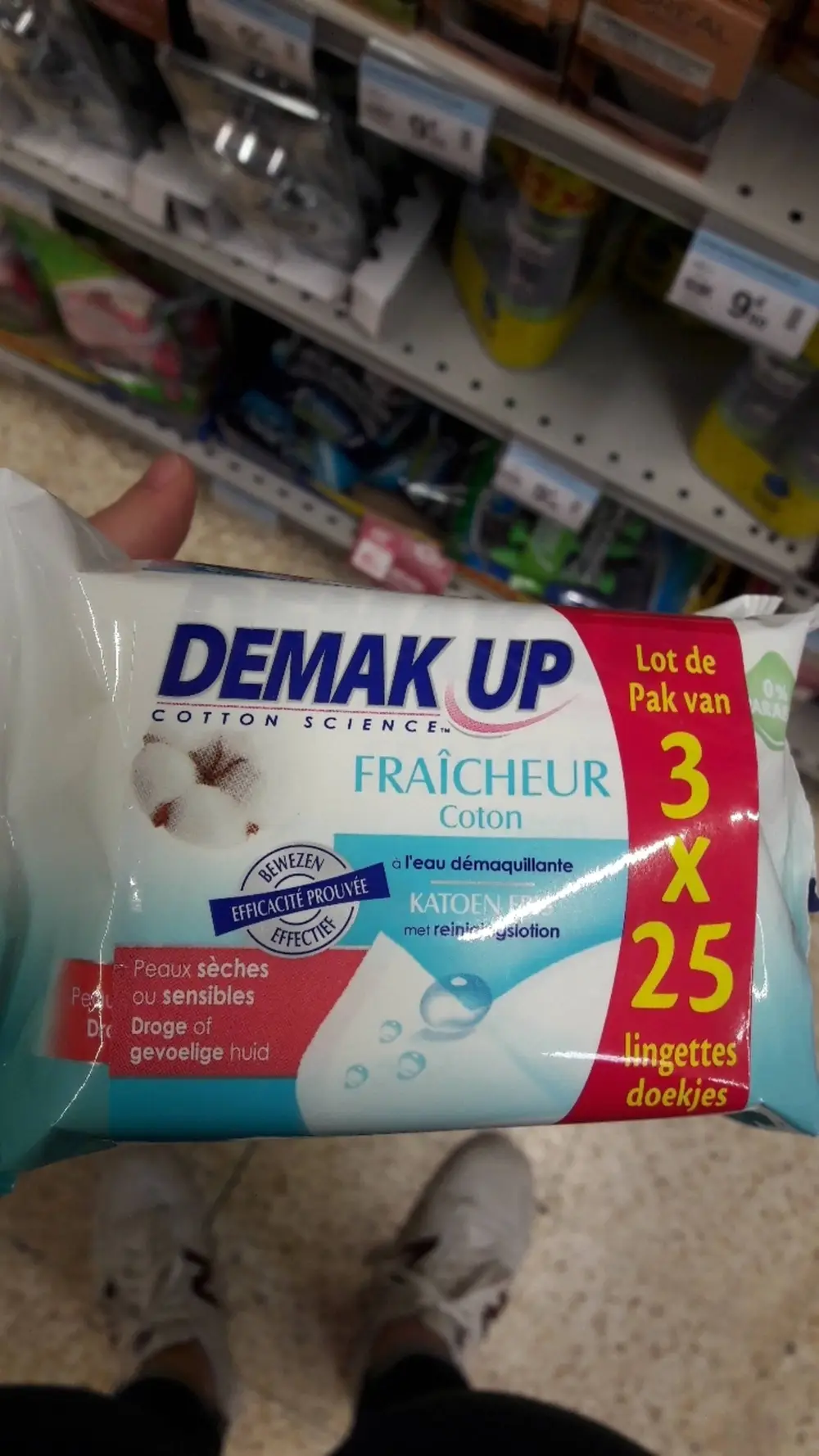 DEMAK UP - Fraîcheur - Lingettes démaquillante