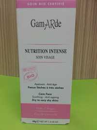 GAMARDE - Nutrition intense - Soin visage bio